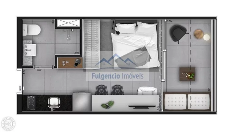 Imagem Apartamentos Studios de 30,75m² mobiliado na Av. dos Imarés - Moema