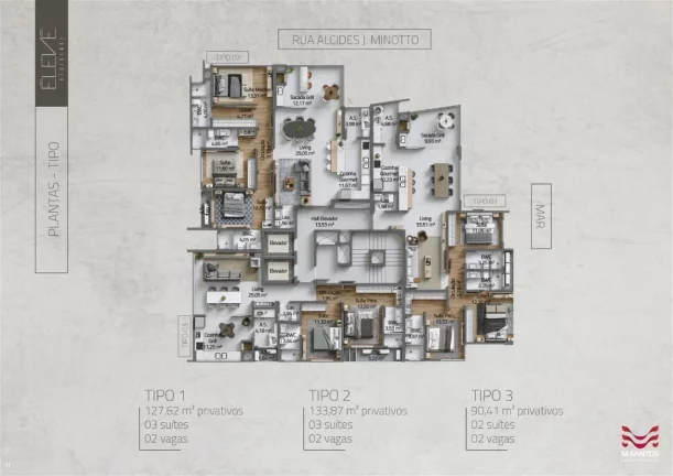 Imagem Apartamento Quadra Mar para Venda em Porto Belo, pereque, 2 dormitórios, 2 suítes, 3 banheiros, 2 vagas