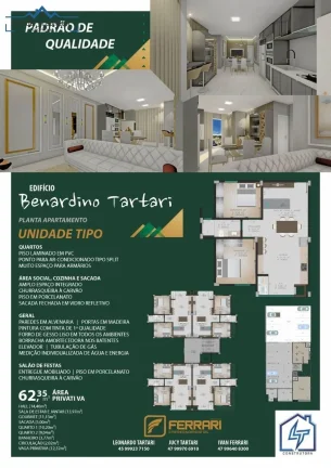 Imagem Apartamento com 2 dormitorios a venda na Vila Industrial- Toledo PR.