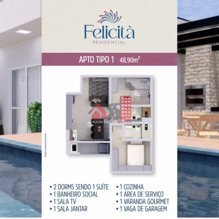 Imagem Apartamento com 2 dorms, Vila Guimarães, Pirassununga - R$ 228 mil, Cod: 159