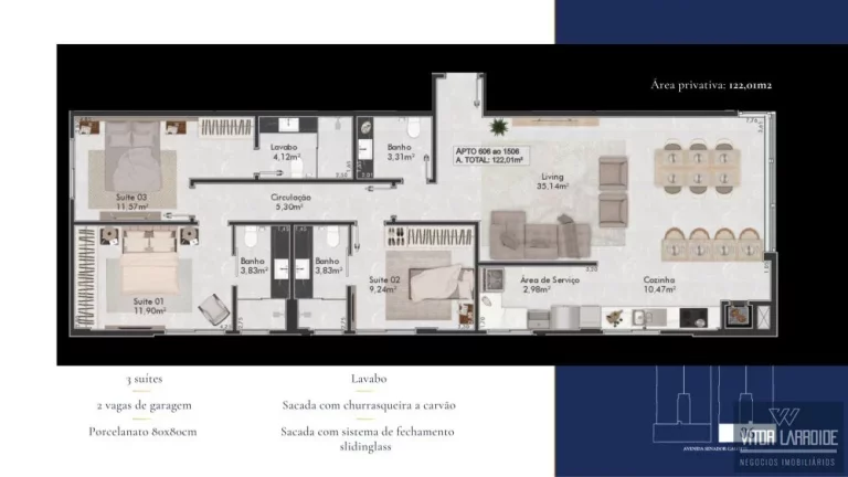Imagem Apartamento à Venda no Symphony Residence - Laguna - SC