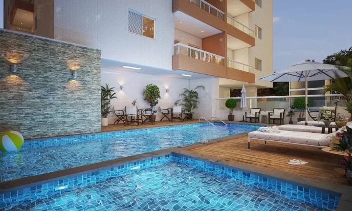 Imagem Apartamento com 2 dorms, Guilhermina, Praia Grande - R$ 394 mil, Cod: 1561