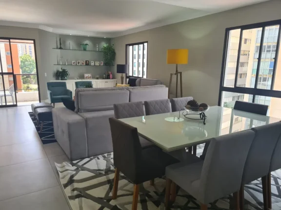 Imagem Apartamento 189 M², 4Q, 1 suíte, 2 salas, 3 banheiros, 3 vagas, piscina aquecida, academia, salão de festas, quadra, face norte, ensolarado.