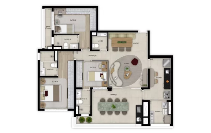Imagem Apartamento com 3 Quartos à Venda, 97 m² em Santo Amaro - São Paulo