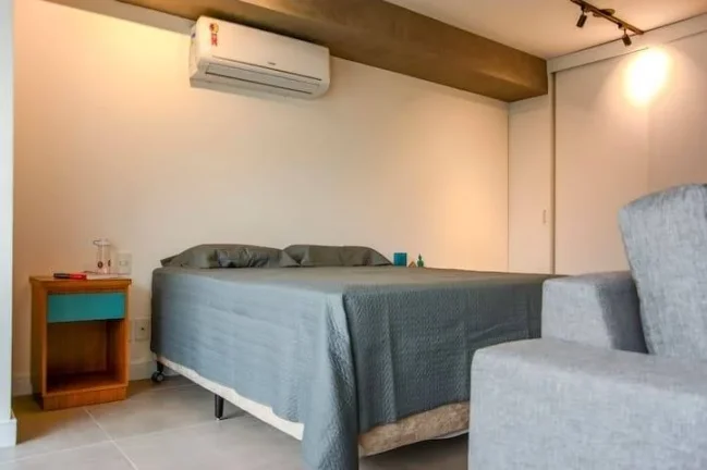 Imagem Apartamento novo. Lindo studio de 52M² - Brooklin. Mobiliado com moderna decoração. Possui vaga de garagem.