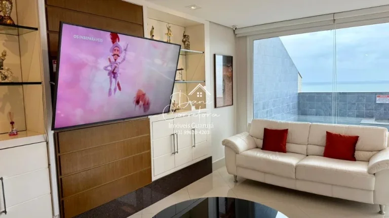 Imagem Cobertura de luxo à venda em Guarujá-SP, Morro Sorocotuba: 4 quartos, 4 suítes, 2 salas, 6 banheiros, 4 vagas, 255m².