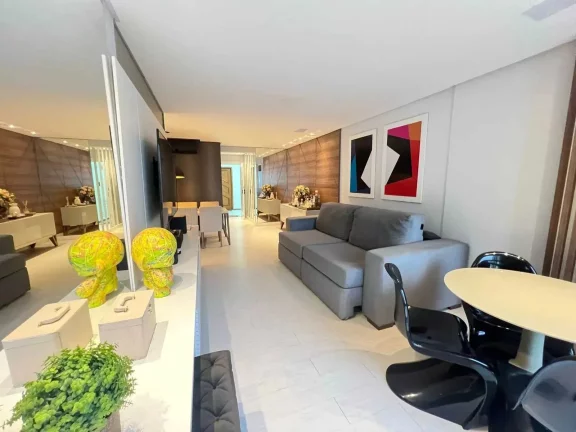 Imagem Apartamento decorado com 3 dormitórios sendo 1 suíte e 1 vaga em Balneário Camboriú