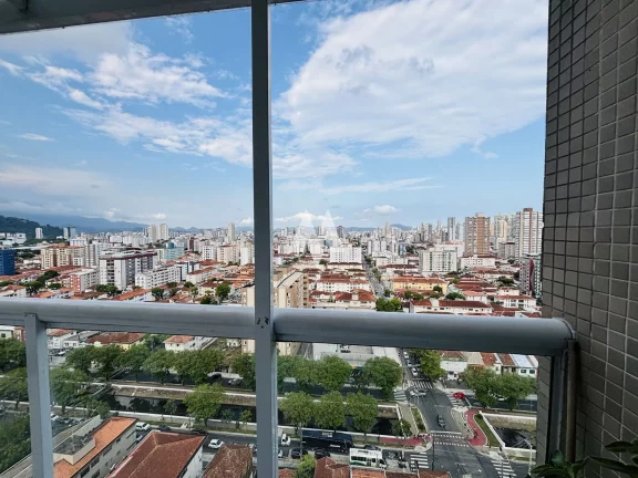 Imagem Apartamento Cobertura Duplex com 3 dormitórios e 2 vagas demarcadas - Marapé / Santos