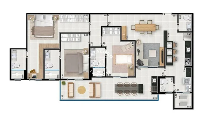 Imagem Apartamento a Venda no bairro Nova Aliança - Ribeirão Preto, SP