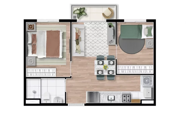 Imagem APARTAMENTO RESIDENCIAL em São Paulo - SP, Vila Parque Jabaquara