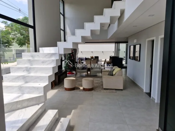Imagem Residência moderna no Condomínio Flor da Serra, com 290m² de área construída em terreno de 340m...