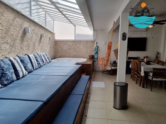 Imagem Casa em condomínio para locação em Juquehy com 4 suítes, jacuzzi privativa, 150m da praia - Acomodação 10 pessoas | Juquehy Imobiliária
