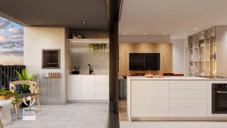Imagem Apartamento com 3 quartos sendo 1 suíte com closet à venda, 71 m² por R$ 674.900 - Bacacheri - Curitiba/PR