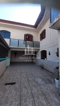 Imagem Lindo Sobrado Esquina, 191m², 237m² Construídos, 5 Quartos, 1 Com Suíte Master e Sacada, Sala 3 Ambientes Enorme, Escritura, Várias vagas, 2 Salões (reformar), Área Gourmet no Jardim Esperança, Mauá-SP