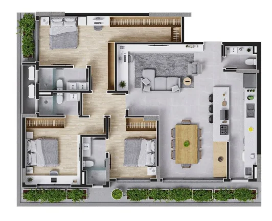 Imagem Apartamento 3 Dormitórios para venda em Florianópolis - SC