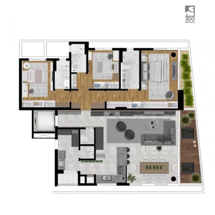 Imagem Apartamento a Venda no bairro Água Verde - Curitiba, PR