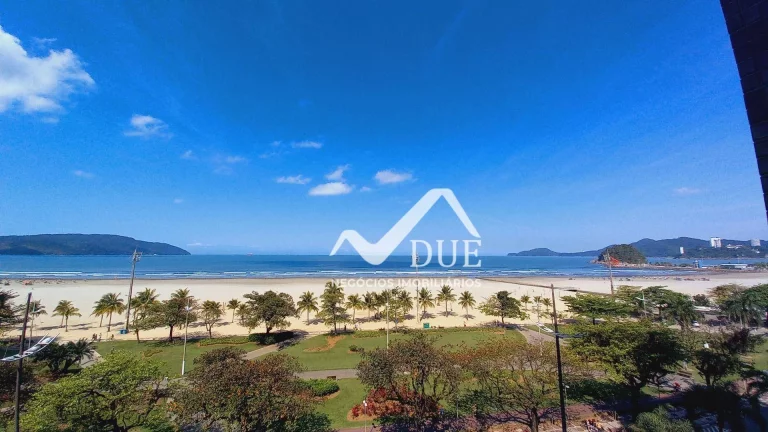 Imagem Apartamento com 2 suítes e frente total para o mar à venda, 160 m² por R$ 2.150.000 - Pompéia - Santos/SP