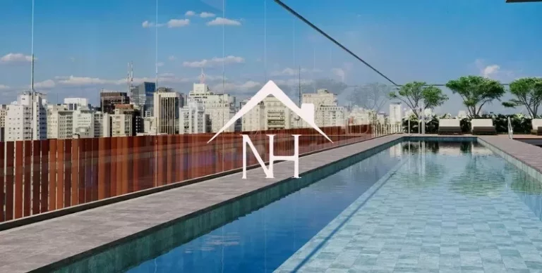 Imagem Studio de 23m com dormitório e terraço, coworking, deck molhado, solarium, espaço gourmet, fitness, sauna, lavanderia, piscina, lounge externo