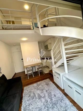Imagem Flat disponível para locação no The Loft Jardins, com 45m², 1 dormitório e 1 vaga de garagem