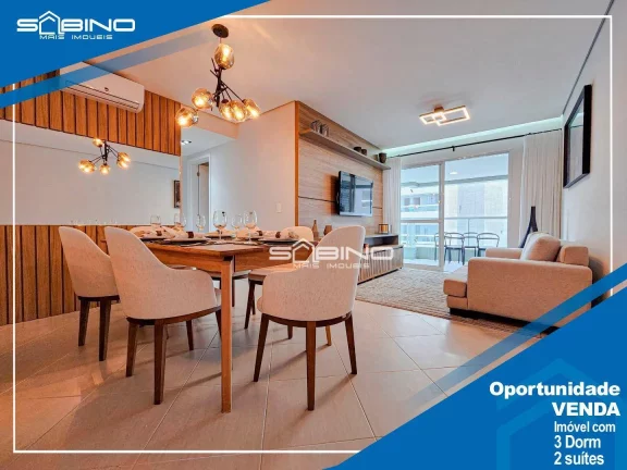 Imagem Apartamento à venda na Riviera São Lourenço, com 3 dormitórios 2 suítes 104m² de área útil, 2 vagas de garagem