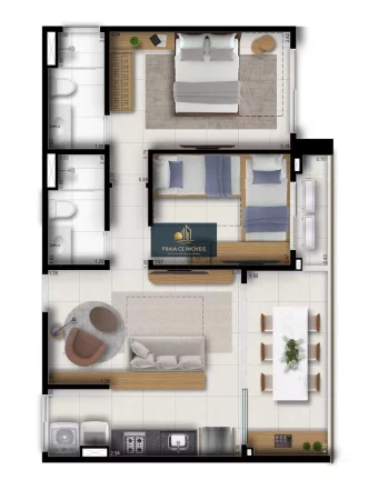 Imagem Beach Class Cumbuco - CE - 2 Quartos