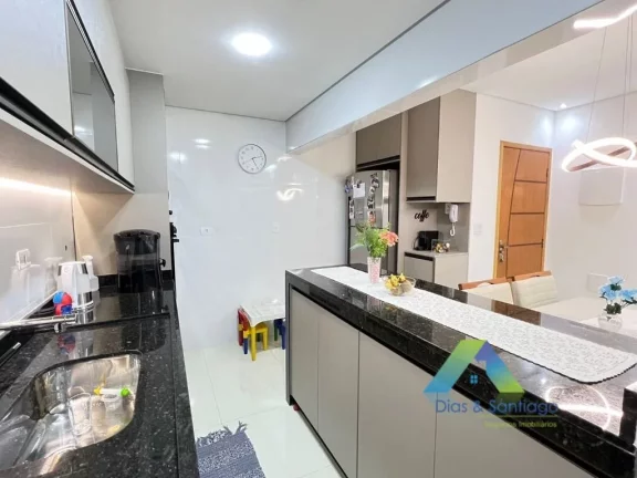 Imagem SANTO ANDRÉ Apartamento sem condomínio, 84M²,3 dormitórios, espaço gourmet, 2 vagas ótimo valor e localização !!!
