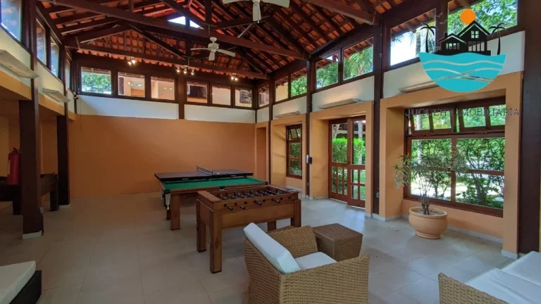 Imagem Casas a venda em Juquehy com. 4 suítes, 3 vagas, serviço de praia, piscina coletiva, sauna, jogos - 240m² de área construída | Juquehy Imobiliária.