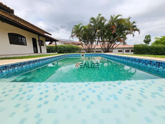 Imagem Chácara com ampla piscina e quintal à venda, 1000 m² por R$ 1.200.000 - Condomínio Terras de Itaici - Indaiatuba/SP