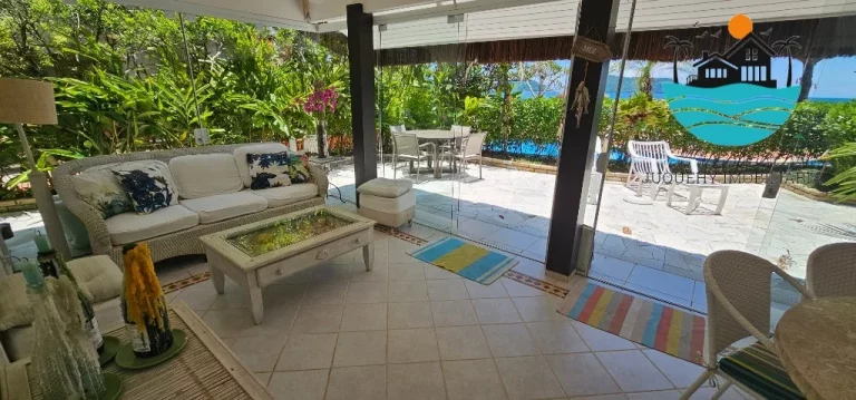 Imagem Casa para alugar em condomínio fechado pé na areia com vista ao mar em Juquehy, com 4 suítes, - Acomodação máx. 10 pessoas | Juquehy Imobiliária