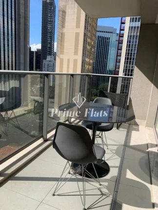 Imagem Flat disponível para locação no VHouse Faria Lima, com 46m², 1 dormitório e 1 vaga