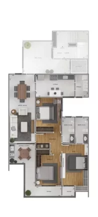 Imagem Apartamento à venda, no Residencial Terras de São José, em Barbacena, São José, com 3 quartos, 105,16m2