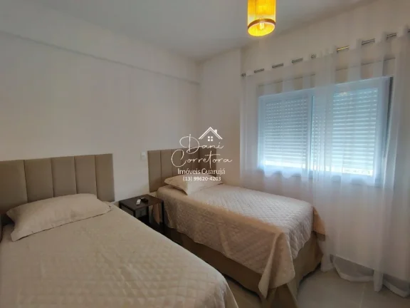 Imagem Apartamento novo com lazer em Guarujá-SP, Pitangueiras: 2 quartos, 1 suíte, 2 salas, 2 banheiros, 1 vaga, 80m². Venha conferir!