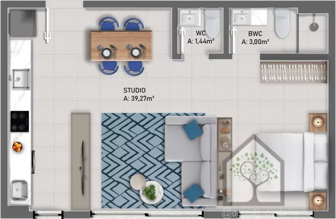 Foto do imóvel: Studio com excelente localização no Centro de Florianópolis