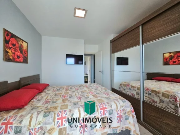 Imagem Amplo apto 2 quartos/suíte, à Venda na Praia do Morro - Prédio com elevador e vista montanhas !