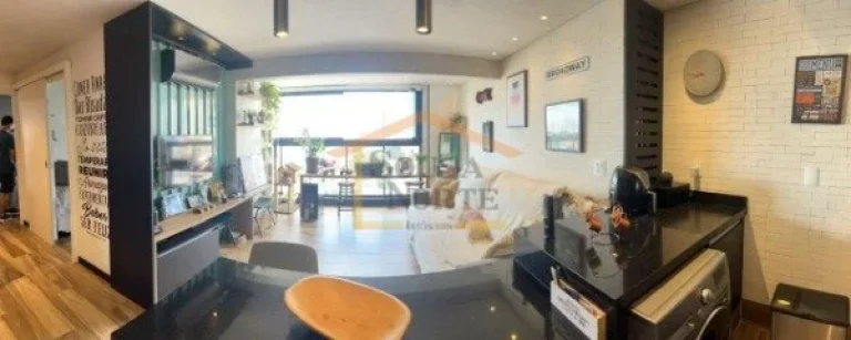 Imagem Apartamento 2 dormitórios totalmente modificado por arquiteto, sendo 1 suíte, sala para 2 ambiente...