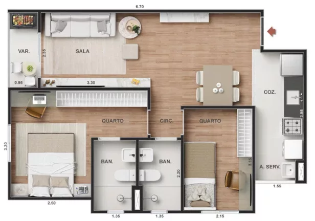 Imagem Vitale Sky - Apartamento à venda no bairro Irajá - Rio de Janeiro/RJ