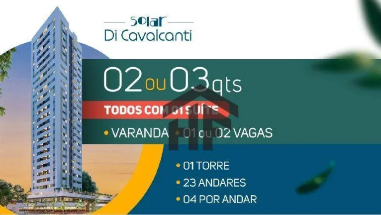 Imagem Apartamento de 63,90m² à venda, com 3 quartos, localizado na Madalena, Recife - Pernambuco.