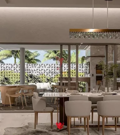 Imagem Magnífica Casa com 4 Suites, Jardim Suspenso, Piscina, 4 Vagas de Garagem,em Porto Belo