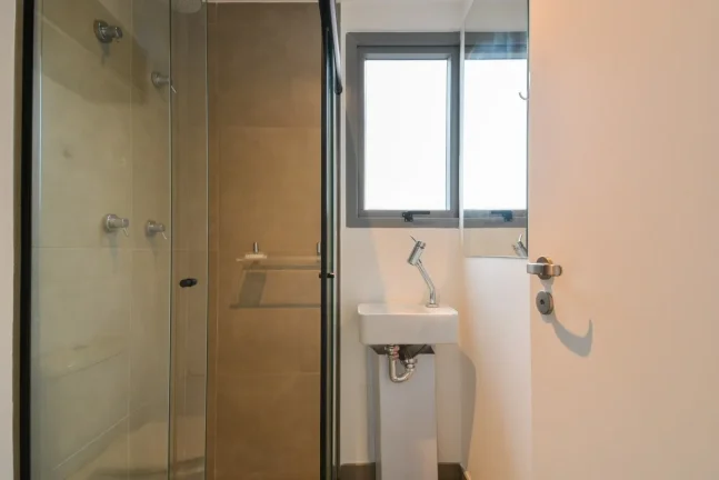 Imagem Studio Alameda Lorena - 21M², 1 Dorm, Mobiliado, Móveis Planejados, Academia, Piscina, Coworking, Lobby com Pé Direito Duplo.
