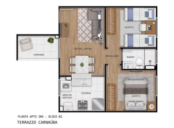 Imagem Apartamento 2 dormitórios para Venda em Teresina, Planalto Uruguai, 2 dormitórios, 1 banheiro, 1 vaga