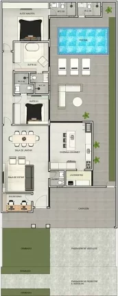 Imagem CASA TÉRREA - SANTORINI RESIDENCIAL CLUB - PAULÍNIA