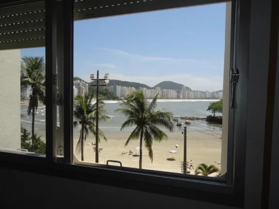 Imagem Apartamento 2 Dormitórios Varanda Vista Total Frente Mar Top Pé Na Areia À Venda, 115 m² por R$ 1.000.000 - Praia Das Astúrias - Guarujá/SP - AP2786