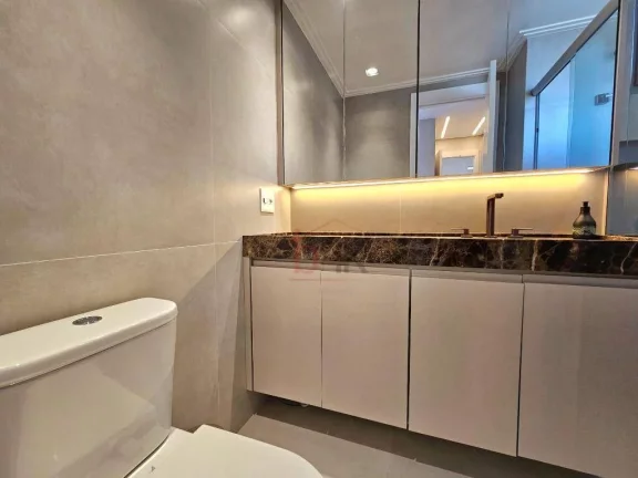 Imagem Apartamento mobiliado com 3 dormitórios suítes à venda no Stella Campo Belo SP