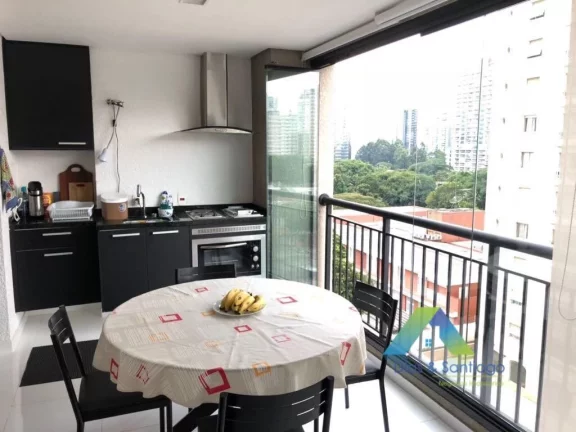 Imagem Apartamento com 1 dormitório para alugar, 51 m² por R$ 4.000,00/mês - Brooklin - São Paulo/SP