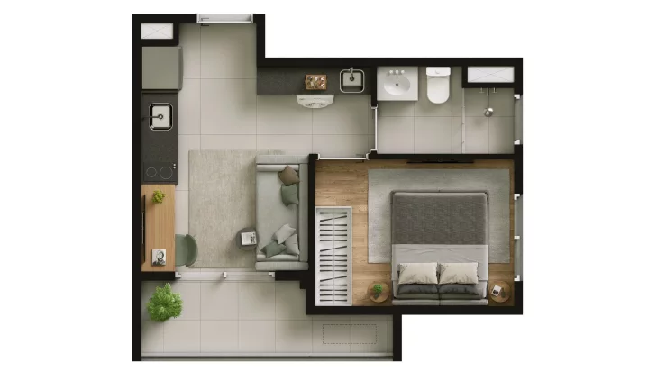 Imagem Apartamento em Cidade Monções - São Paulo SP