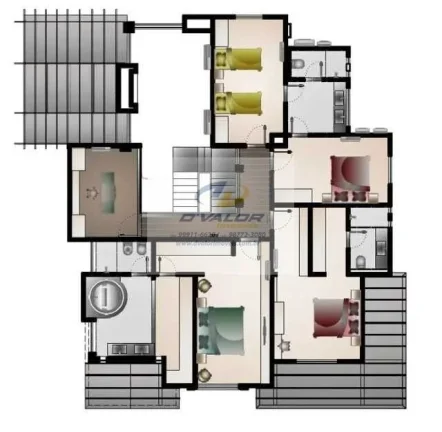 Imagem Vendo Casa, Porteira Fechada, com 334 m², 4 quartos s/ 3 suítes, escritório, piscina e 4 vagas