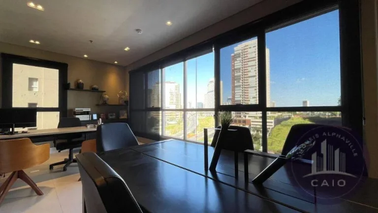 Imagem Sala Mobiliada para alugar, 60m² por R$ 7.500,00/mês - Alphaville/SP