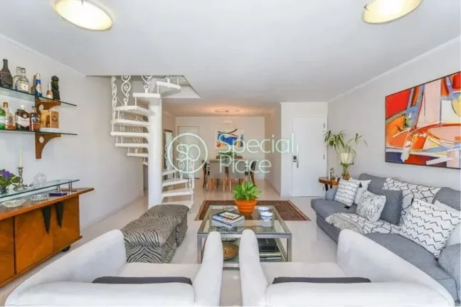 Imagem Excelente Cobertura Duplex no Brooklin. 303m² de área útil No primeiro piso: - Amplo living com v...