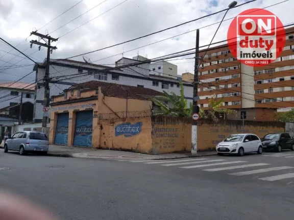 Imagem Terreno para alugar, 536 m² por R$ 15.700,00/mês - Encruzilhada - Santos/SP