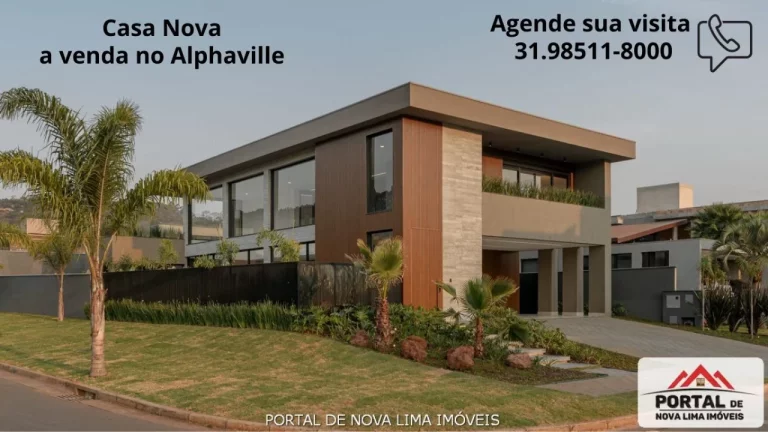 Imagem Casa nova a venda no Alphaville em Nova Lima Ligue e agende sua visita 31 98511 8000